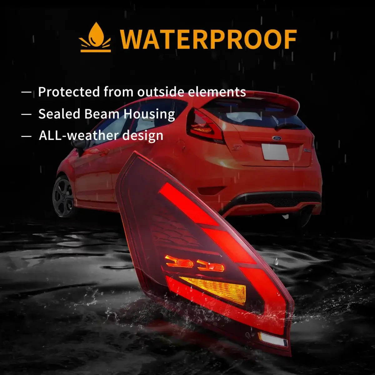 Vland LED taillights For 2009-2017 Ford Fiesta Hatchback/Van Australia