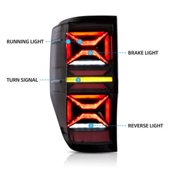 VLAND LED Taillights For 2012-2022 Ford Ranger T6 Australia