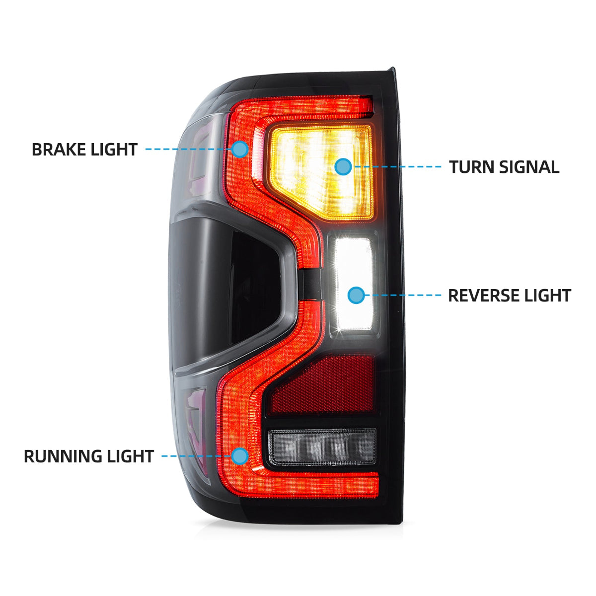 Vland LED Tail Lights For 2022-2024 Ford Ranger Australia