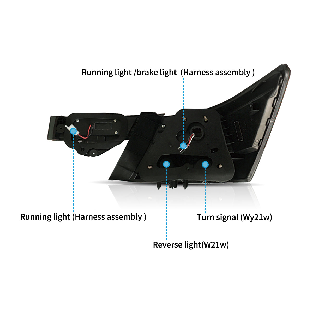 VLAND LED Tail lights For Honda Accord Inspire 2008-2012 [4PCS] Australia