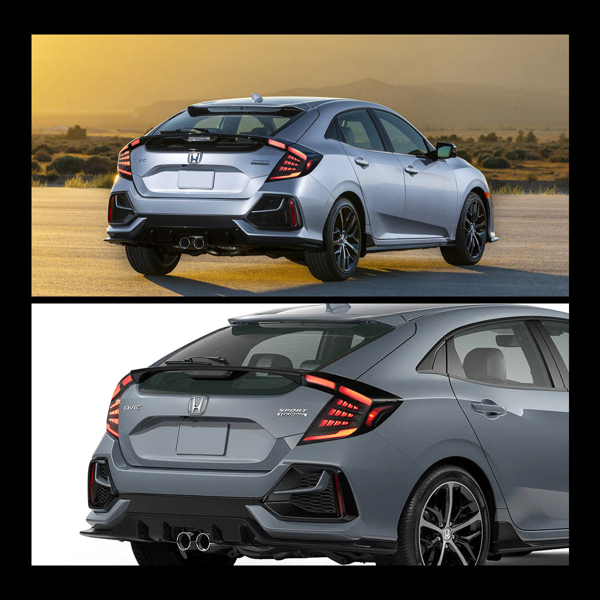 VLAND LED Taillights For 2016-2021 Honda Civic with start-up animation Australia
