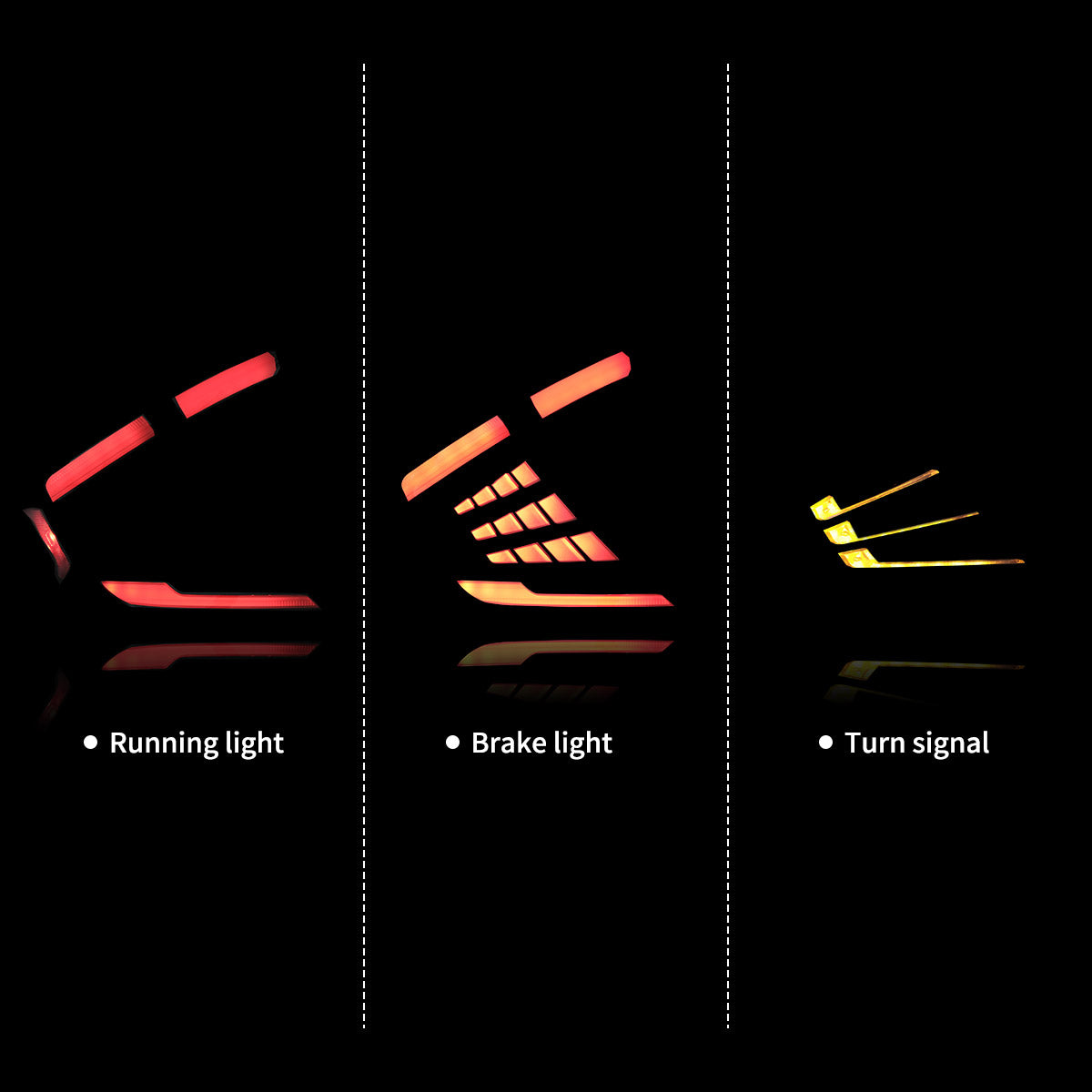 VLAND LED Taillights For 2016-2021 Honda Civic with start-up animation Australia