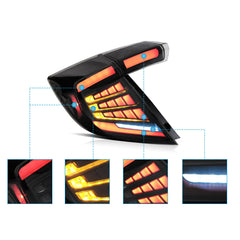 VLAND LED Taillights For 2016-2021 Honda Civic with start-up animation Australia