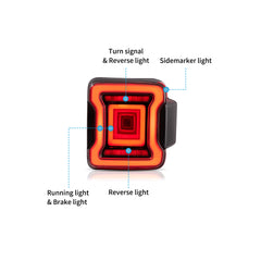 VLAND LED Taillights For 2018-2023 Jeep Wrangler JL