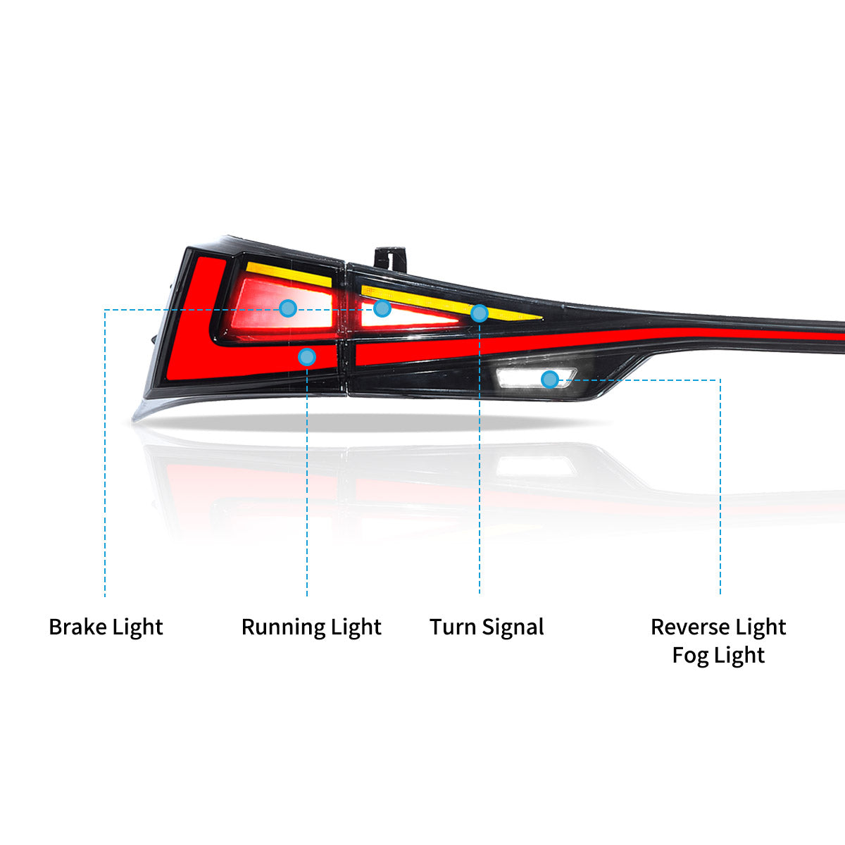 VLAND LED Taillights For 2014-2019 lexus IS 250 200t 300h F Sport Australia