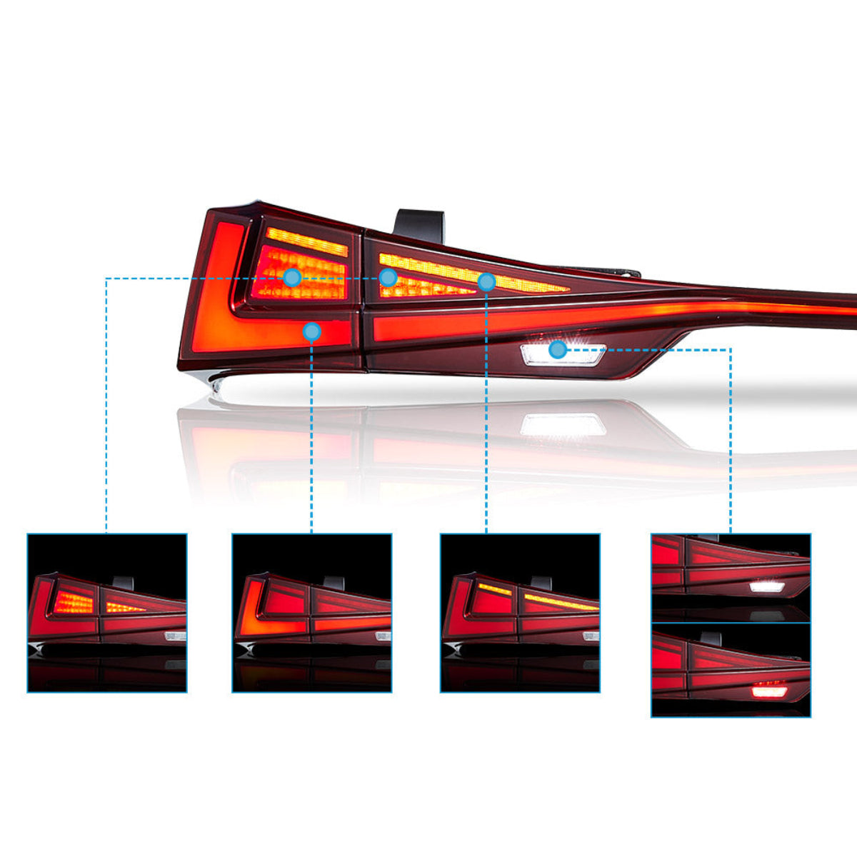 VLAND LED Taillights For 2014-2019 lexus IS 250 200t 300h F Sport Australia