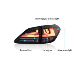 VLAND LED Taillights For 2010-2015 3rd gen. Lexus RX 350 400h 450h 450hL Australia