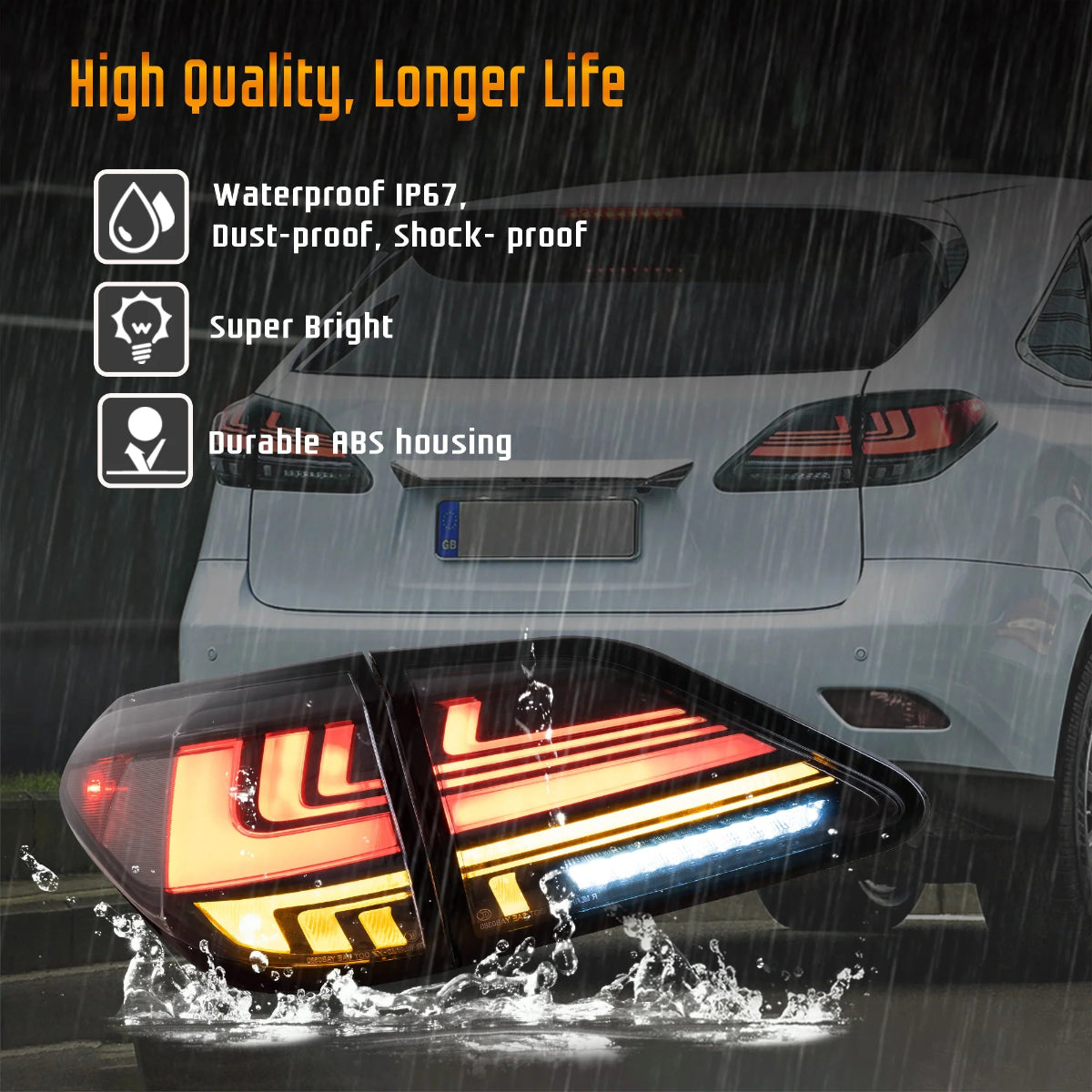 VLAND LED Taillights For 2010-2015 3rd gen. Lexus RX 350 400h 450h 450hL Australia