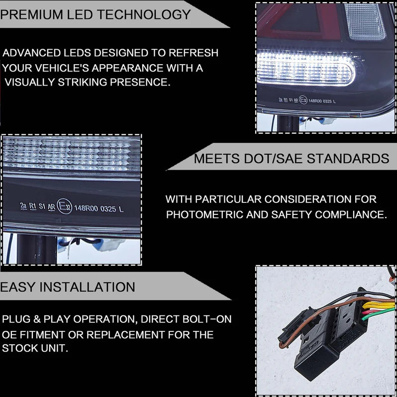 VLAND LED Taillights For 2001-2006 Mini Cooper R50 R52 R53 Australia