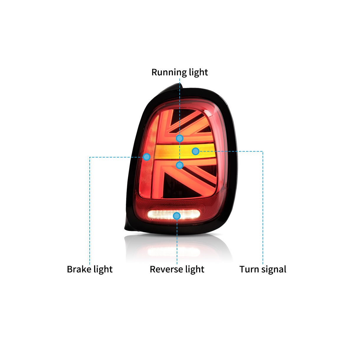 VLAND LED Tail Lights for 2014-2019 Mini Cooper Hatch F55 F56 F57 Australia