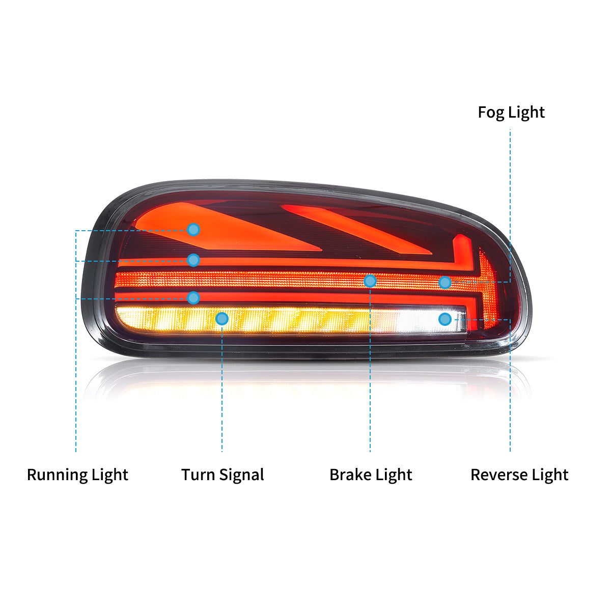 VLAND Taillights For 2015-2023 Mini Cooper Clubman F54 Australia