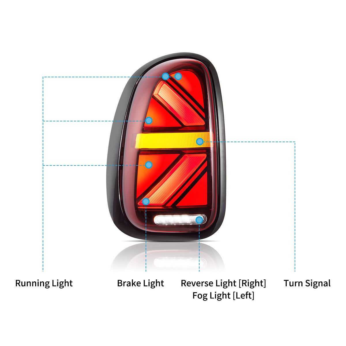 VLAND LED Taillights For 2010-2016 Mini Countryman R60 Australia