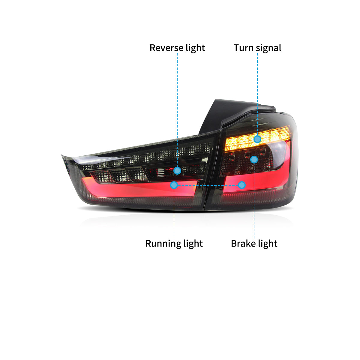 VLAND LED Tail Lights For 2010-2022 Mitsubishi Outlander Sport (RVR/ASX) Australia