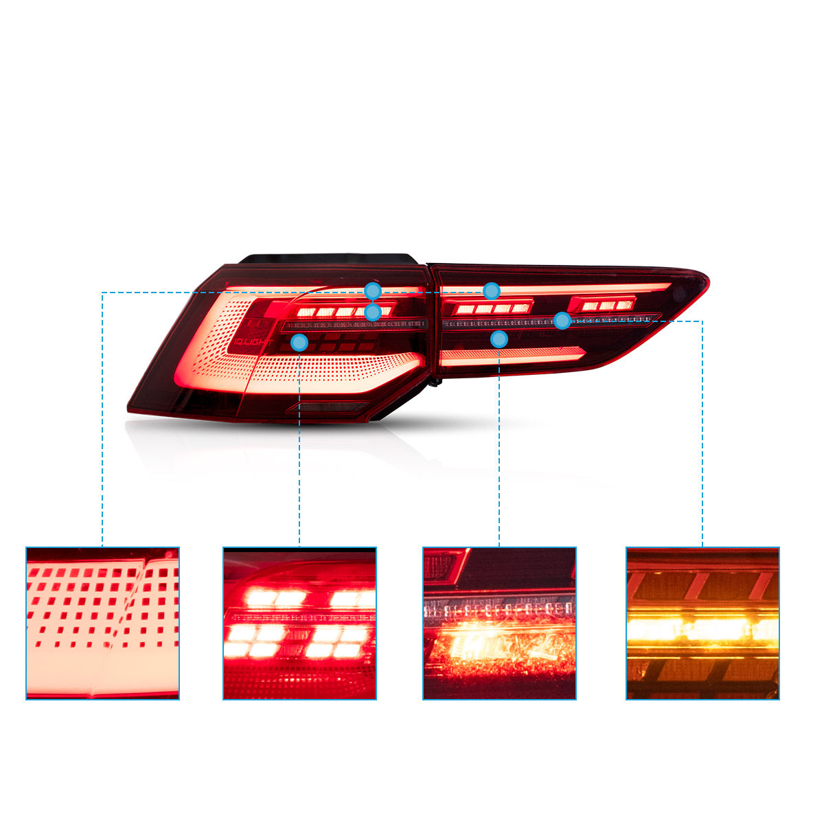 VLAND LED Tail Lights For 2020-2023 Volkswagen Golf Mk8 Australia