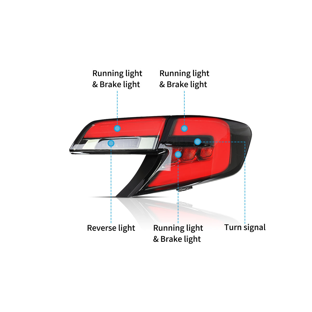 VLAND LED Tail Lights For 2012-2014 Toyota Camry Sedan Australia